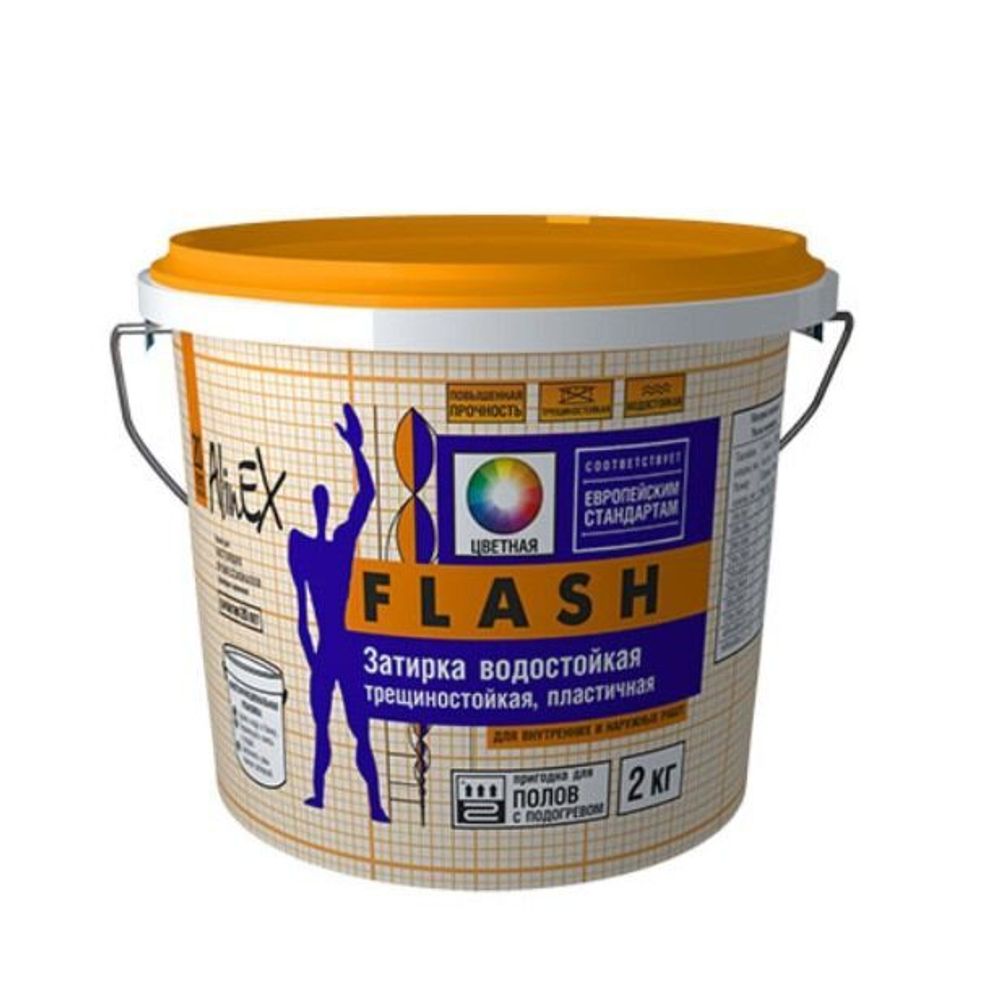 ЗАТИРКА ALINEX FLASH СВЕТЛО КОРИЧНЕВЫЙ Д/ШВОВ 2КГ