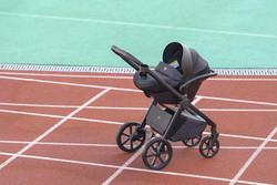 Коляска Carrello Vector 2025 CRL-6551 Nova DK791 Grey Line с базой Isofix 3 в 1 Ultimate Grey