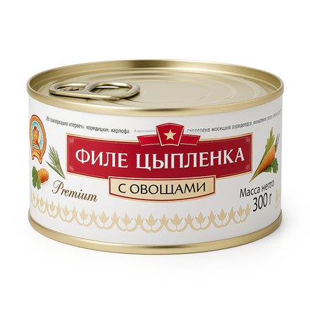 Филе цыпленка с овощами Премиум 300 гр
