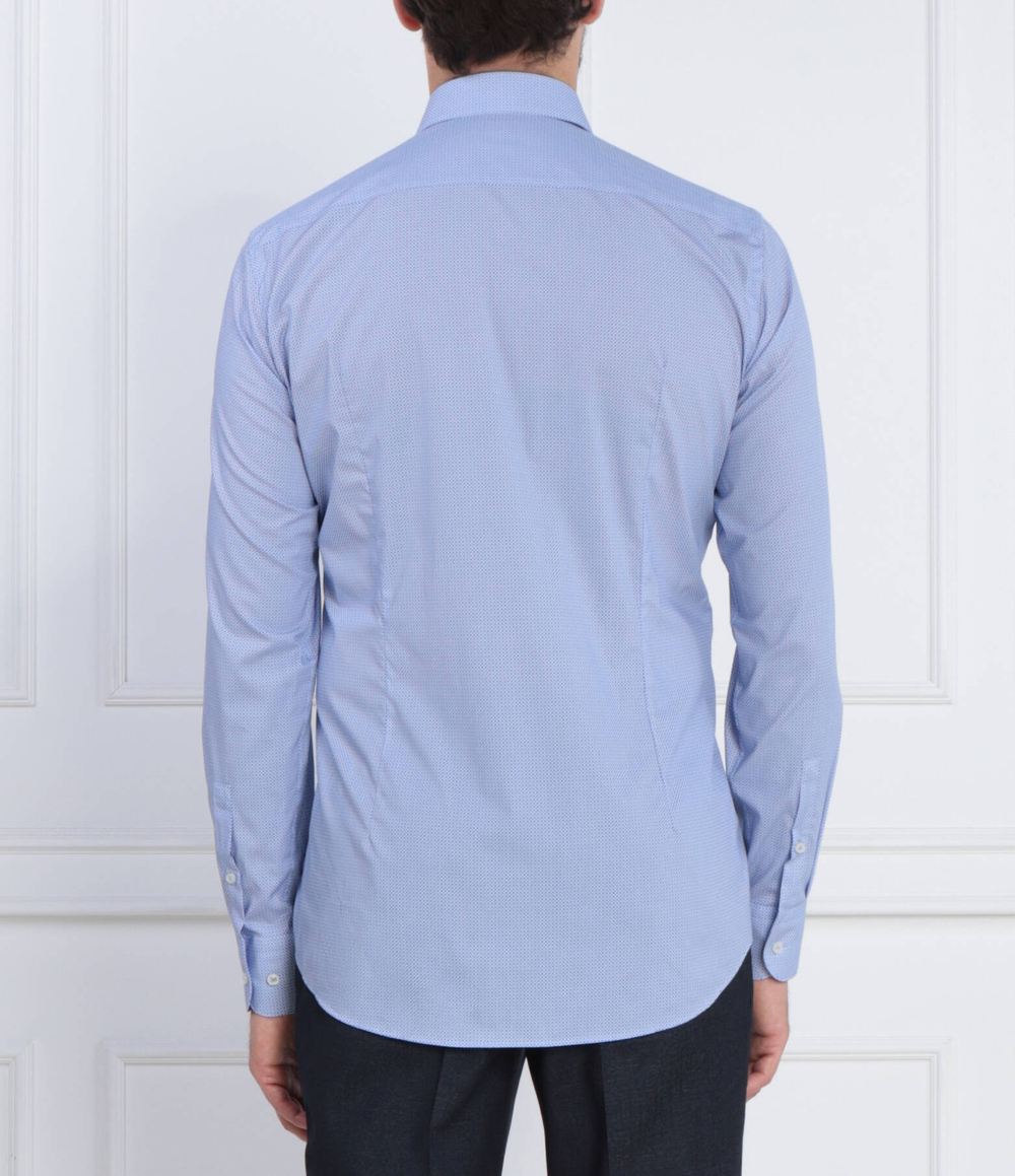 Рубашка H-HANK-s-kent BOSS BLACK - голубой(50502751)