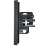 FORTE&PIANO Розетка 1-местная с заземлением с защитными шторками винтовое крепление 16А FP615M металл шампань IEK