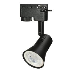 UBL-Q323 GU10 BLACK Светильник-прожектор трековый. Под лампу GU10. Корпус черный. ТМ Volpe