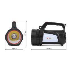 Светодиодный фонарь АРМИЯ РОССИИ PA-702 Шмель прожекторный аккумуляторный красный маяк боковой свет powerpank