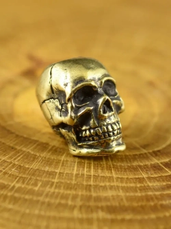 Бусина «Череп» из латуни