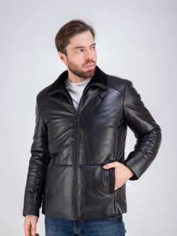 Дубленка мужская натуральная зимняя утепленная куртка Турция