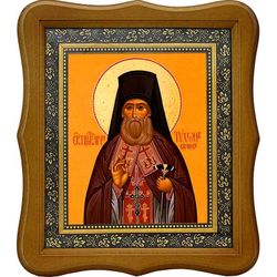 Тихон (Кречков) преподобномученик, архимандрит. Икона на холсте.