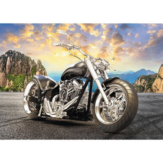 Puzzle - "500" - Black motorcykle