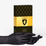 Перчатки нитриловые смотровые нестерильные неопудренные Safe&Care размер XL черный 50 пар