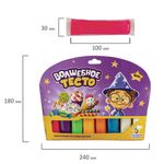 Набор для лепки "Волшебное тесто" 400 г, 8 цветов, ВОЛШЕБНЫЙ МИР, VT016