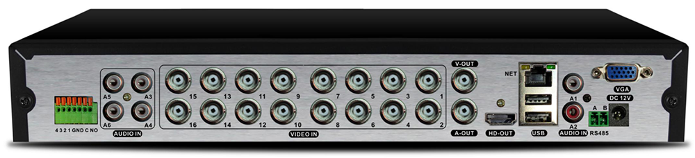 PX-XVR-C16-1N1 (BV) гибридный 5 в 1 видеорегистратор, 16 каналов* 5М-N*6к/с, 1HDD, H.265