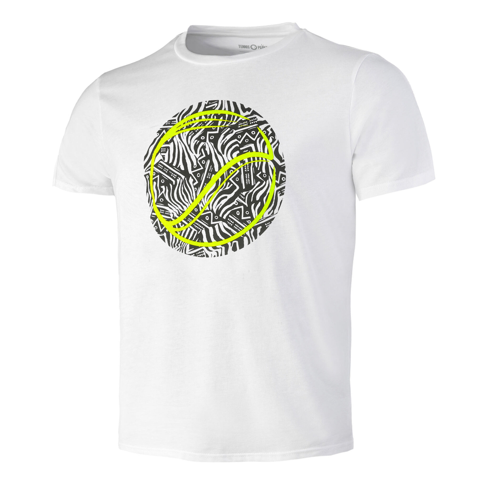 Мужское теннисное поло Tennis-Point Camo Dazzle T-Shirt Men - White, Multicoloured