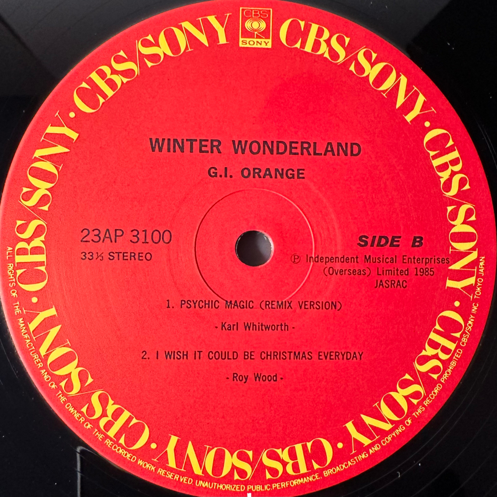 G.I. Orange ‎– Winter Wonderland (Япония 1985г.)