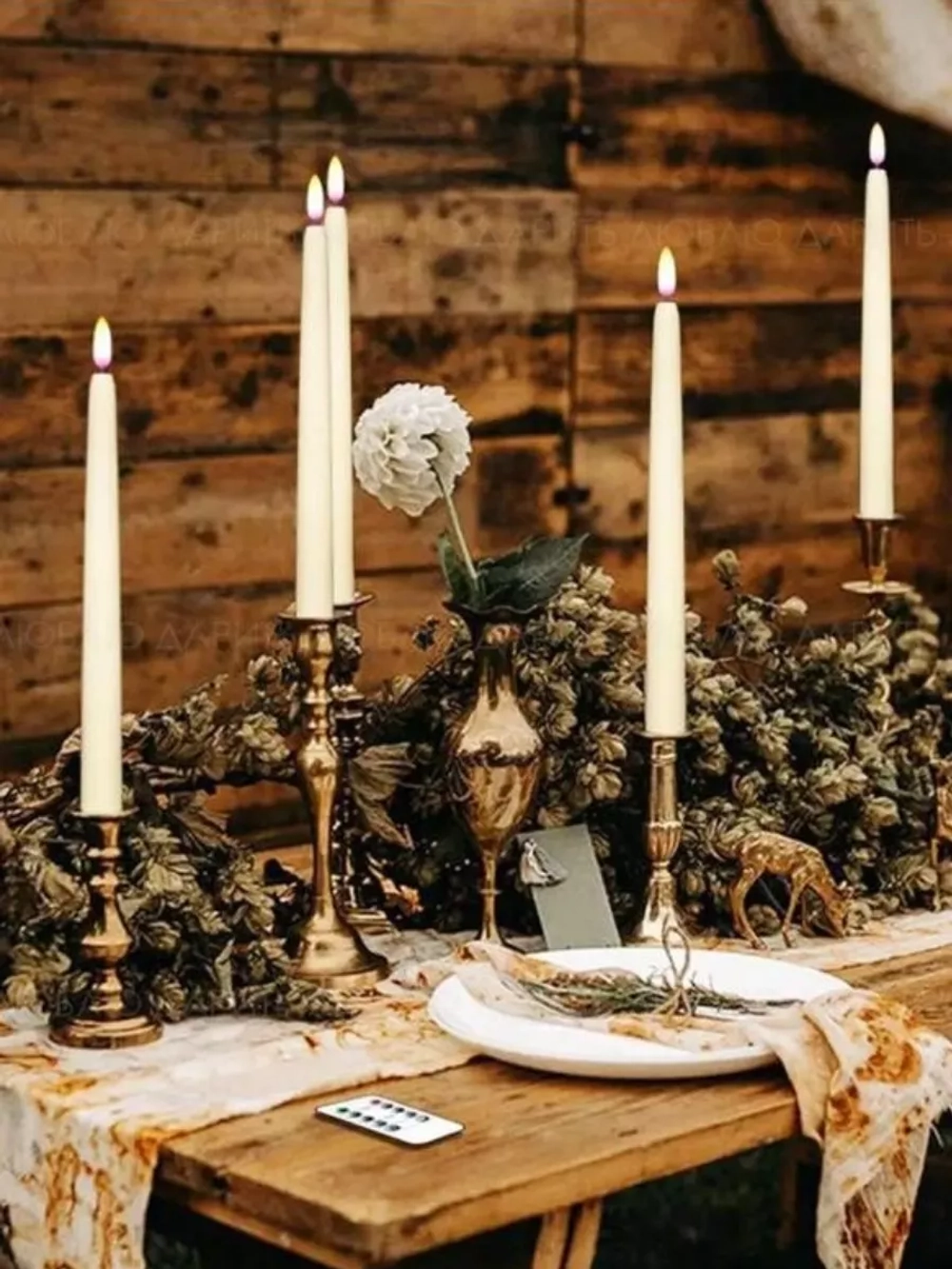 свечи светодиодные столовые набор 6 штук мерцающие