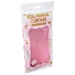 Занавес фольгированный «Сердце» ш1м, в2м (матовый), розовое золото