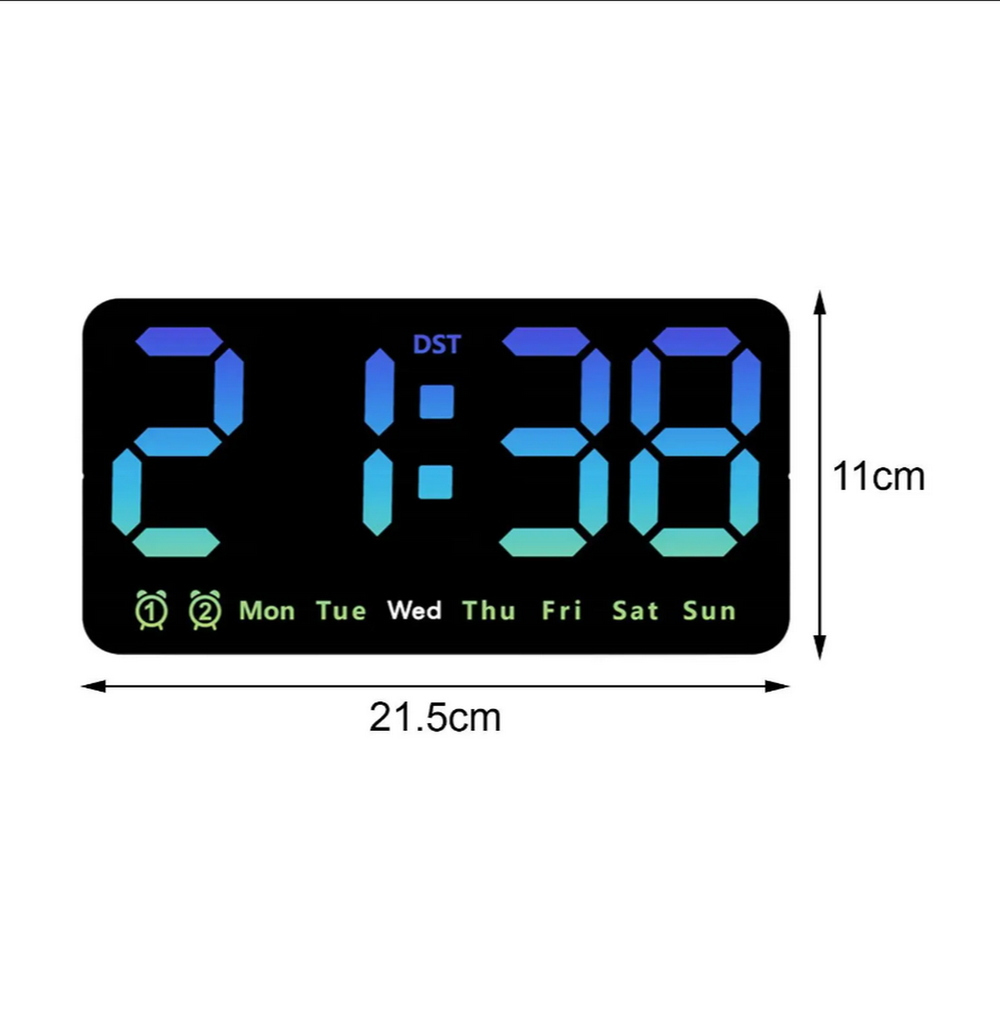 Часы настольные LED MIRROR NO.: 5538-B Blue