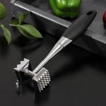 Молоток для отбивки мяса Доляна «Хром», 272 гр, цвет чёрный