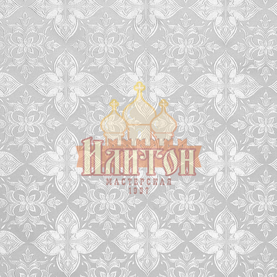 Шёлк "Вера" белый с серебром