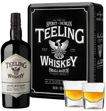 Виски Teeling Irish Whiskey Gift Set With 2 Glasses, 0.7 л