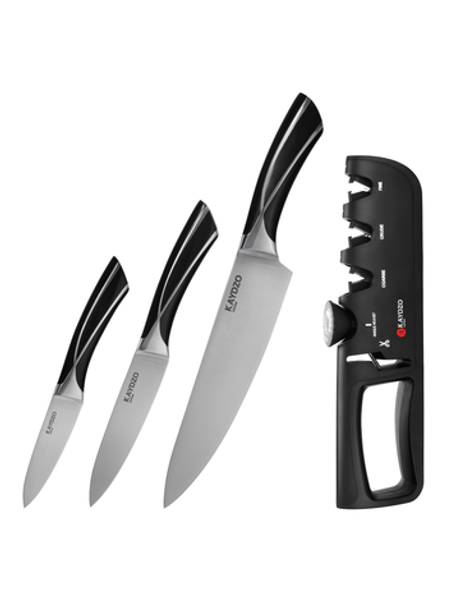 Набор ножей 3 в 1 KAYDZO FUGU и механической точилки