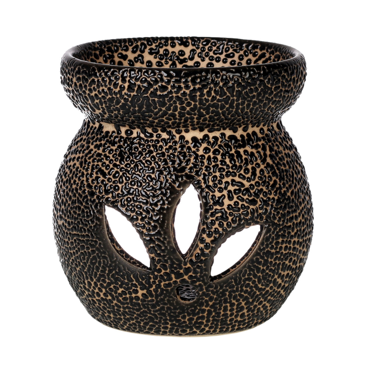 Аромалампа Поляна цвет черный на бежевом 9 см