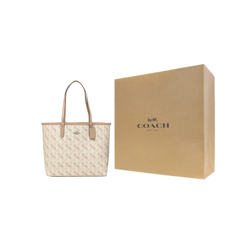 Сумка COACH City Reversible 33 PVC Tote, 91107-SVQB9