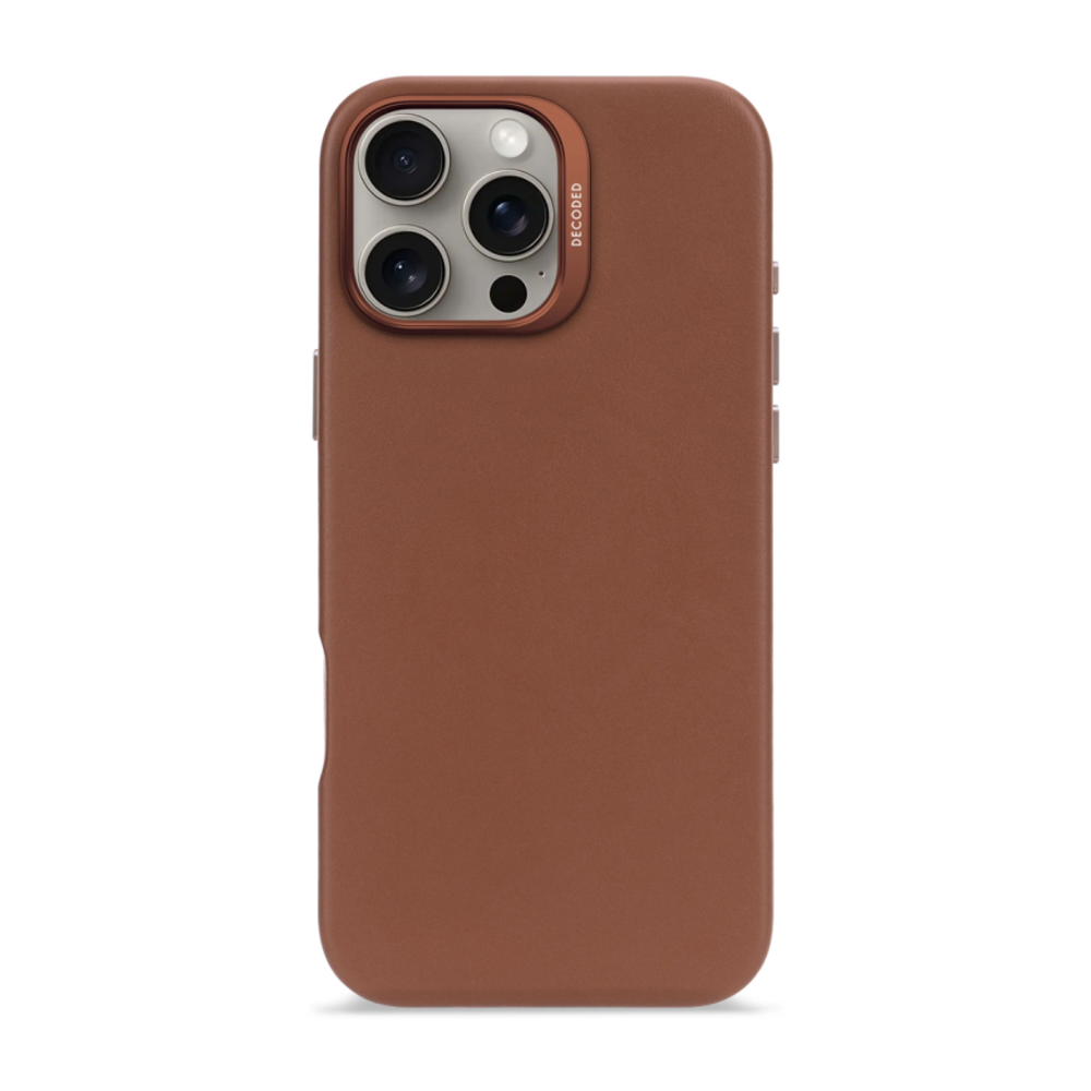 Кожаный чехол с поддержкой MagSafe Decoded Leather Back Cover для iPhone 16 Pro Max Чехол из натуральной анилиновой цельнозерновой кожи ECCO