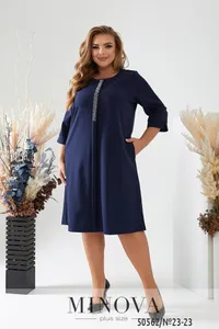 Платье 23-23-синий Minova