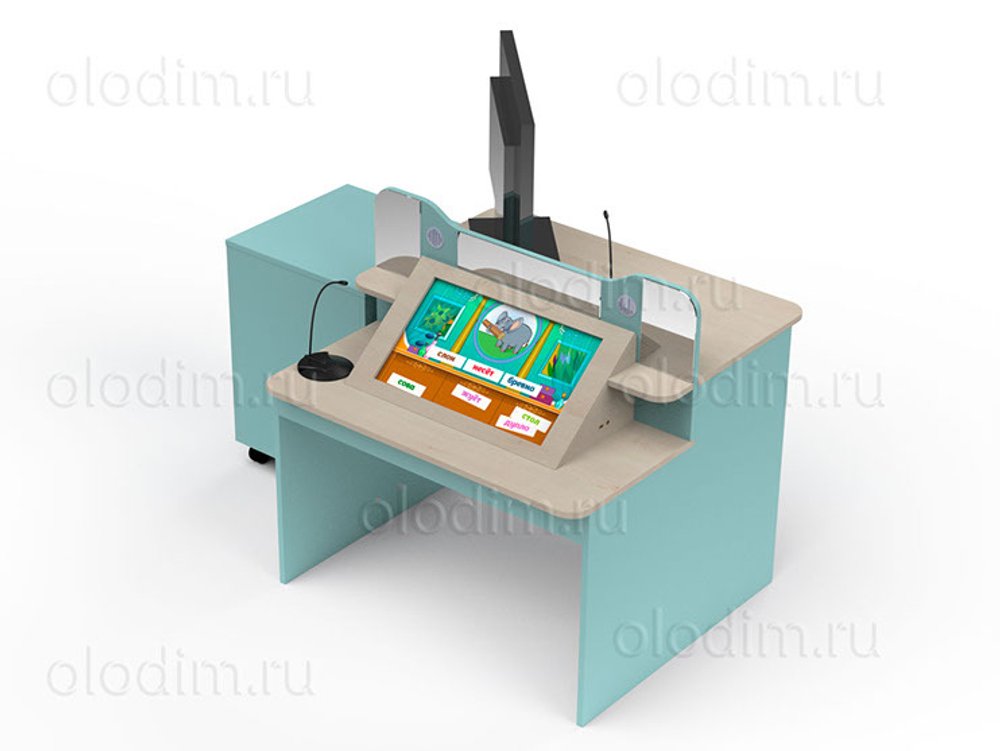 Логопедический стол Olodim LOGO-1 (1 ребенок + педагог)