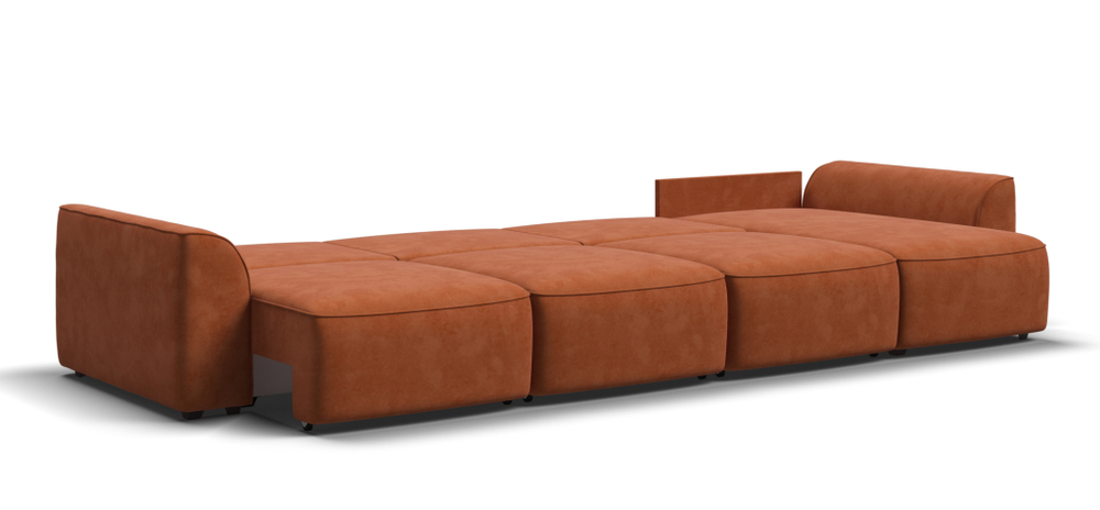 Угловой диван KING MODOOL MAX Велюр Alkantara оранж