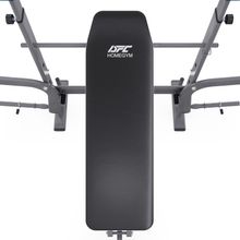 Скамья со стойками под штангу DFC D702 PRO широкий хват, с партой для бицепса