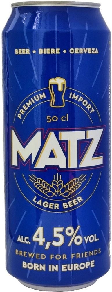 Пиво Матц / Matz 0.5 - банка