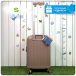 Маленький чемодан Mironpan-V, Пудровый, S (полипропилен)