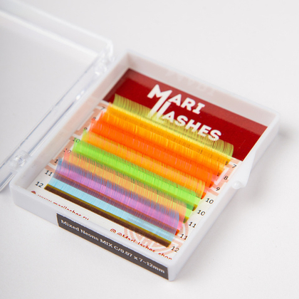 Ресницы MARILASHES/МИКС/MINI/NEON