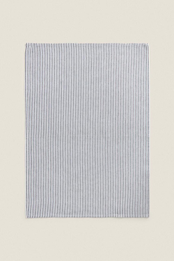 ZARA HOME ПОЛОСАТОЕ ПОЛОТЕНЦЕ 2ШТ, СЕРЫЙ