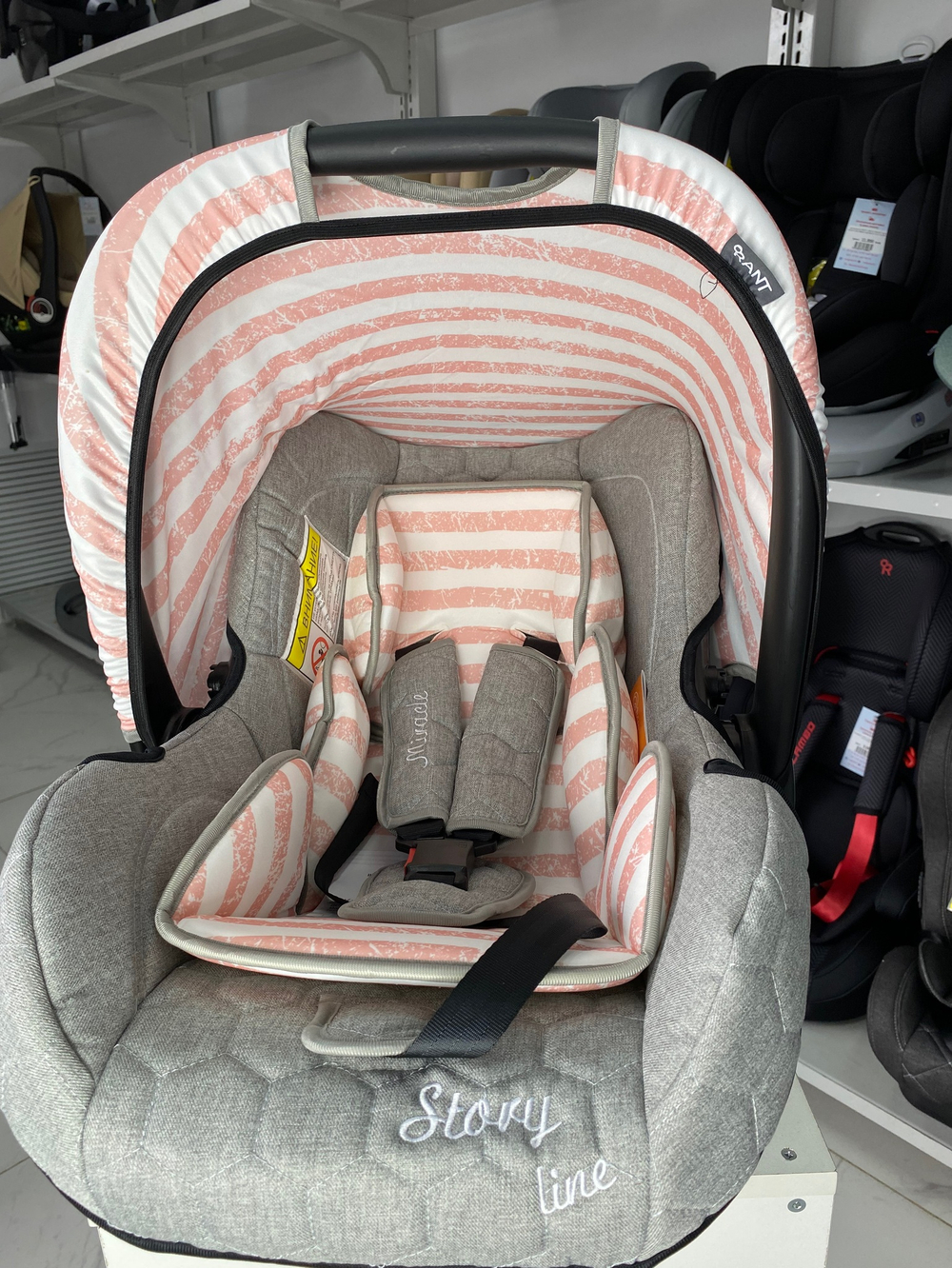 Автокресло Rant LB-327 "Miracle" Story line (peach) группа 0+  (0-13 кг)