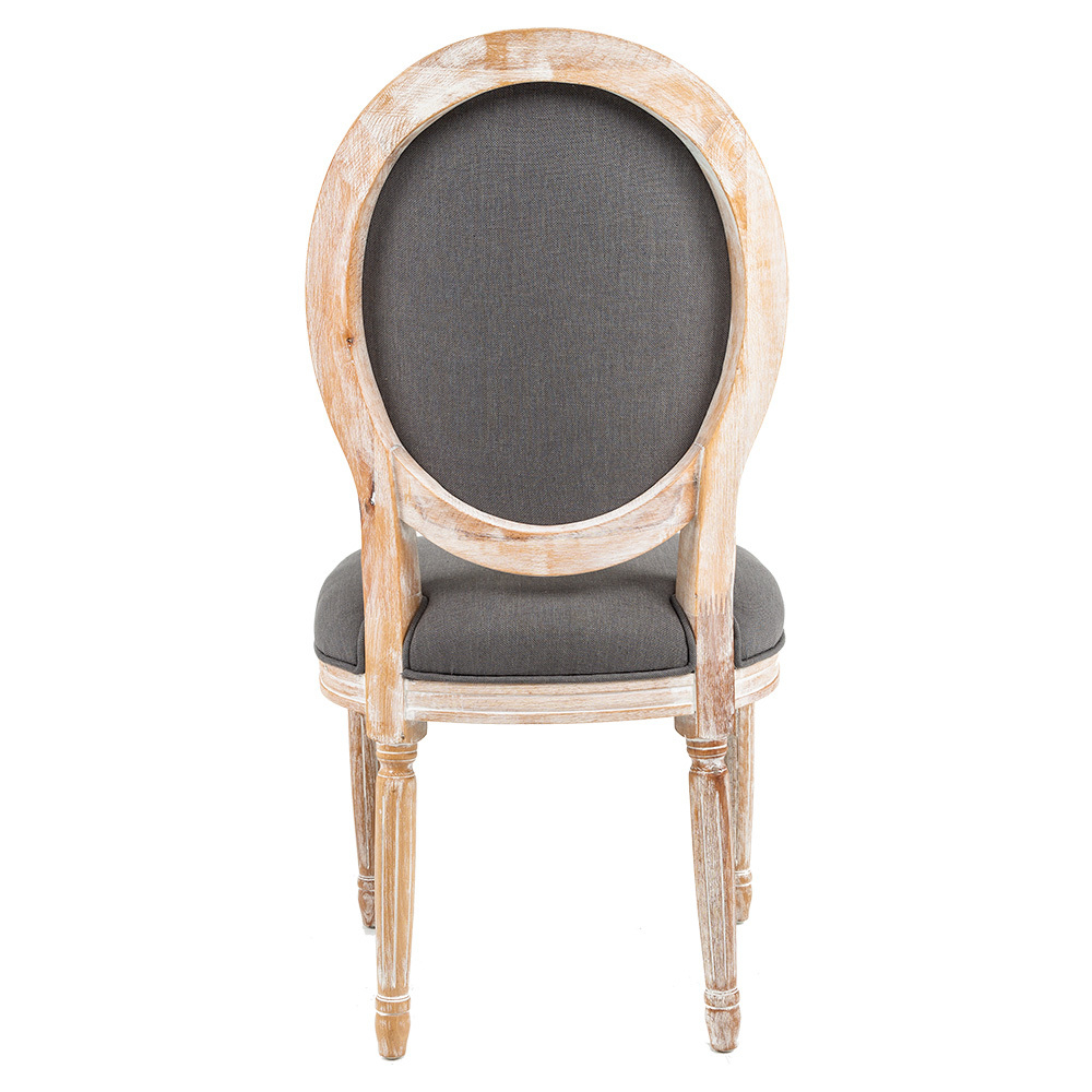 Стул Луи - Туманная луна лен белый жемчуг Объект мечты