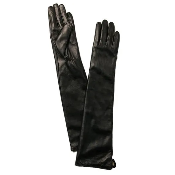 Перчатки женские, размер 7, цвет чёрный