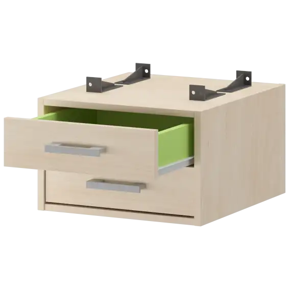 Тумба подвесная для столов на м/каркасе гл.600 мм АМТ2-02.60  432x470x296 Арго-М