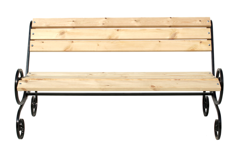 Лавочка садовая Garden Story Завиток 1,5м 1уп(доски + стойки)