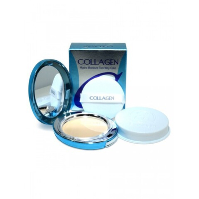 [ENOUGH] Компактная пудра для лица КОЛЛАГЕН Collagen Hydro Moisture Two Way Cake SPF25 PA++ (13), 13 гр * 2 шт
