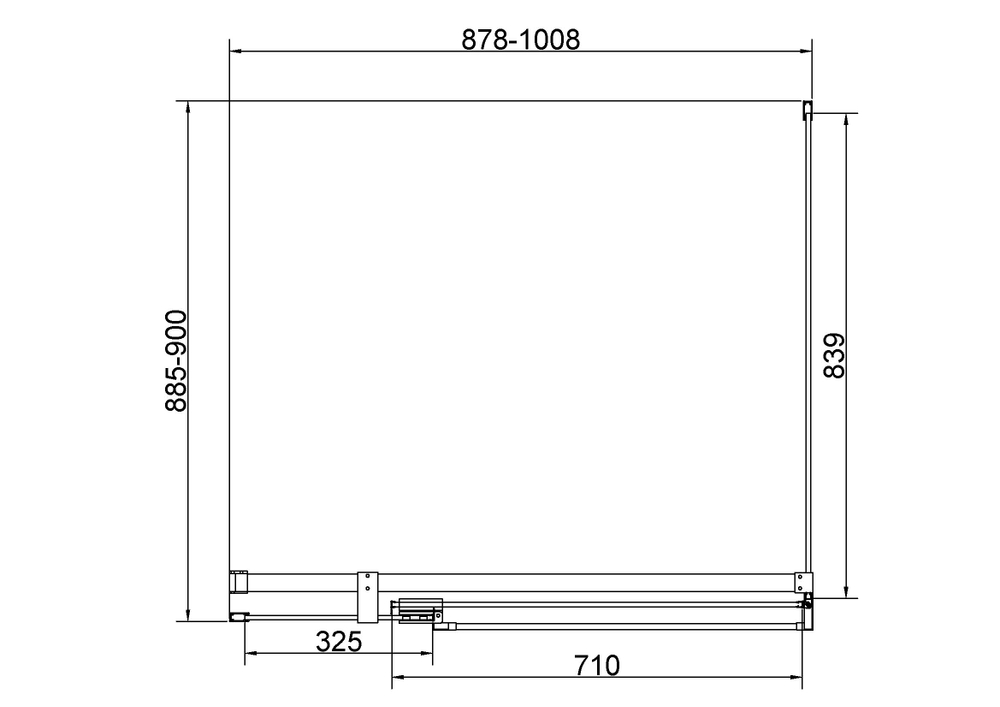 Душевой уголок Экстенза (Extenza) Vincea VSR-4EX901090CLGM, 900/1000*900, вороненая сталь, стекло прозрачное