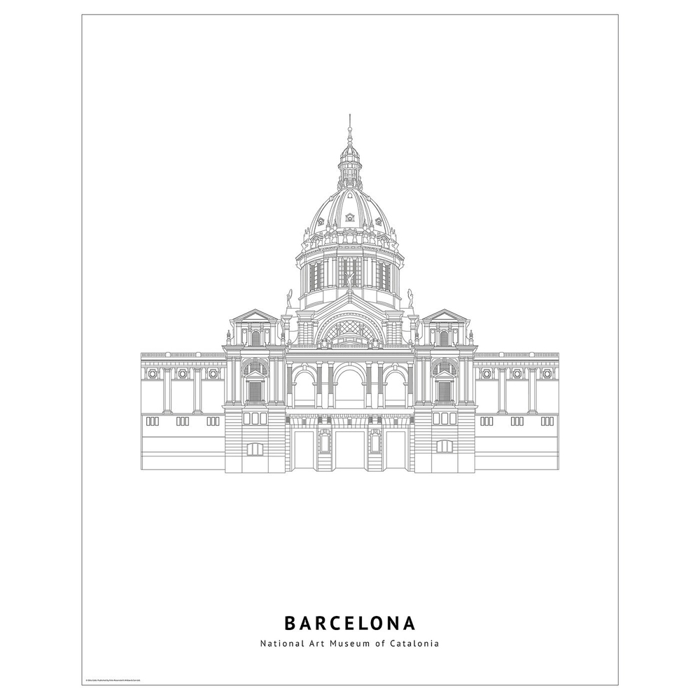 IKEA BILD  (ИКЕА БИЛД)  -  Плакат, Национальный музей искусств Барселоны, 40x50 см