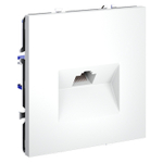 Розетка компьютерная встраиваемая VOLTUM S70 RJ45 кат.6, (белый матовый)