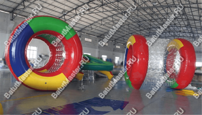 Аттракцион Водный роллер "Ватрушка" ПВХ, размер 2,2*2*2 м