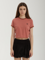 Женская Футболка Cropped Ringer