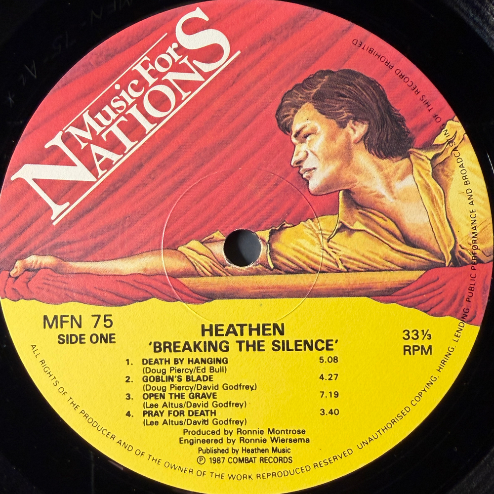 Heathen ‎– Breaking The Silence (Англия 1987г.)
