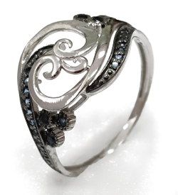 "Эстерелла" - ювелирное кольцо из серебра 925-й пробы