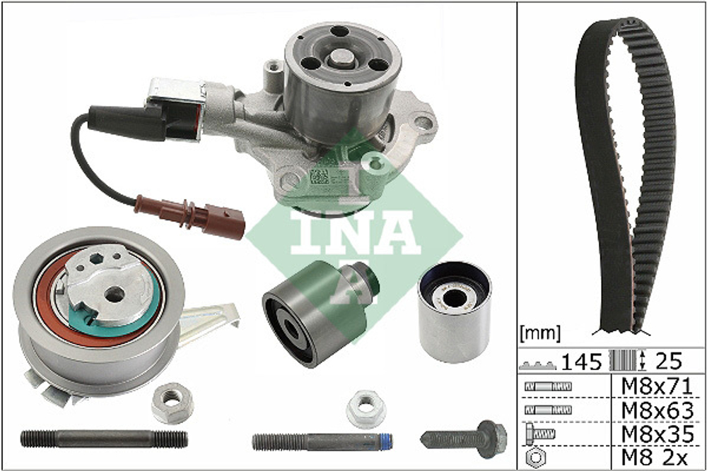 INA - 530069930-INA - Water Pump & Timing Belt Set