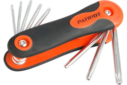 Набор ключей PATRIOT SKT-8F, TORX, T9-T40 складные, CRV, 8-в-1 350002009