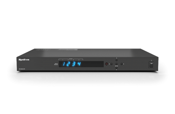 Wyrestorm MX-0404-KIT - комплект из матричного коммутатора 4х4 (3 HDBT, 1 HDMI) 4K UHD 4:2:0 и 3 приемников (4K: 35м, 1080p: 70м), дэ-эмбендинг S/PDIF